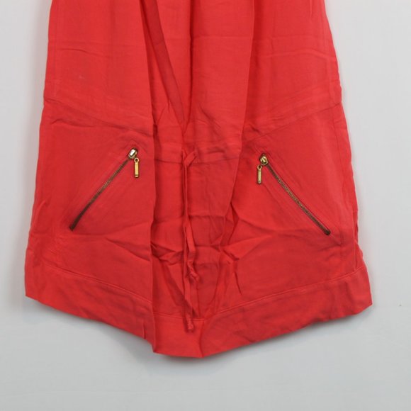 Trendy Size 40 Coral Drawstring Waist Dress - Picture 15 of 16